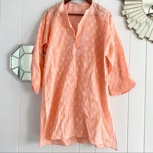 Peach Boho Chic Tunic Henna